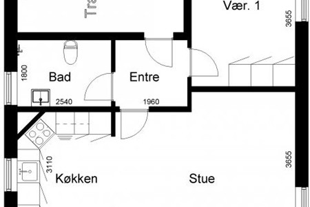 Lejlighed 2 værelses lejlighed på 69 m2
