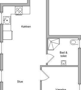 Lejlighed 53 m2 lejlighed på Møllergade