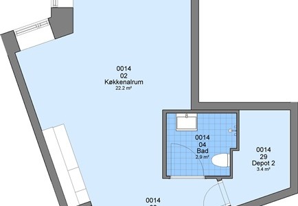 Værelse 1 værelse for 4.116 kr. pr. måned