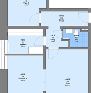 Lejlighed Præstebakken, 85 m2, 3 værelser, 4.733 kr.