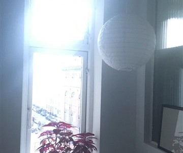 Værelse 'En suite' bedroom and living room in sunny apartment