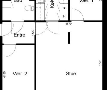 Lejlighed Holstebrovej, 72 m2, 3 værelser, 5.325 kr.