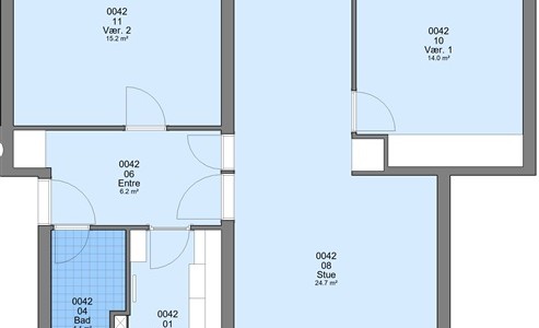 Lejlighed 4 værelser for 4.888 kr. pr. måned