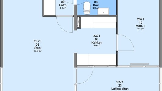 Lejlighed 54 m2 lejlighed i Ringsted