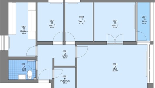 Lejlighed 85 m2 lejlighed i Esbjerg