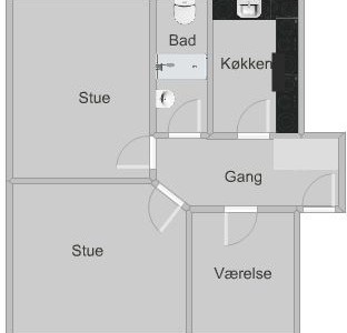 Lejlighed Central 3v delevenlig