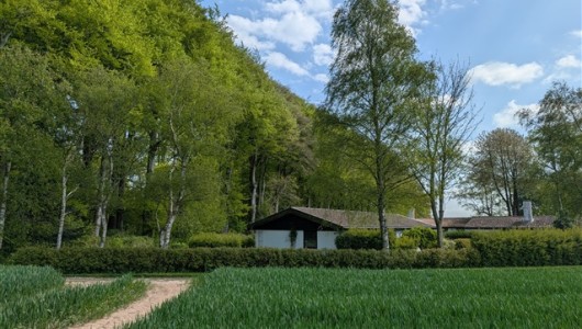 Hus/villa Funkishus med smuk have ved Søholm Gods