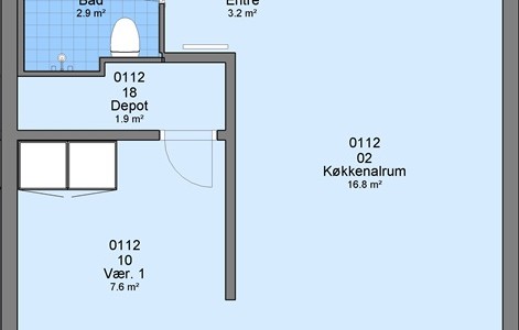 Lejlighed Værelse til 4.111 kr.