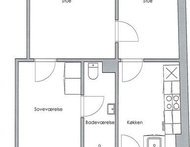 Lejlighed 53 m2 lejlighed på Sct. Mogens Gade