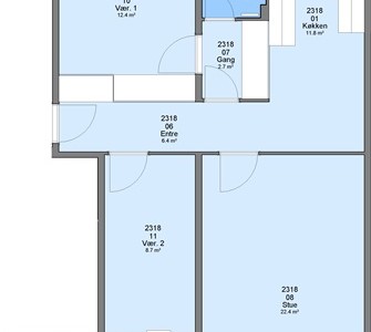 Lejlighed Ahorn Alle, 83 m2, 3 værelser, 6.205 kr.