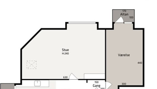 Lejlighed Hyggelig 2 værelses i Vestbyen