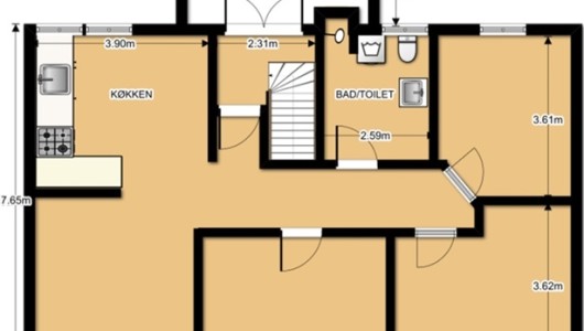 Lejlighed Stor central lejlighed i Tistrup.