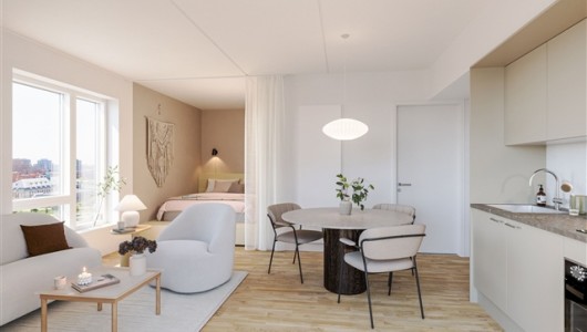 Lejlighed 1 værelses lejlighed på 41 m2 Lejlighed 1 værelses lejlighed på 41 m2