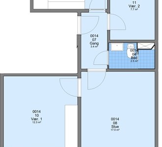 Lejlighed 69 m2 lejlighed med altan/terrasse