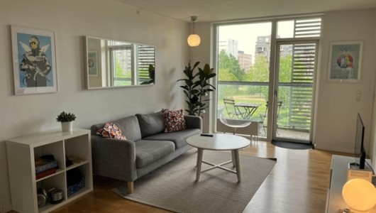 Værelse Bright room in furnished flat