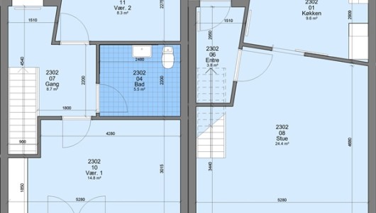 Lejlighed 3 værelses lejlighed på 89 m2