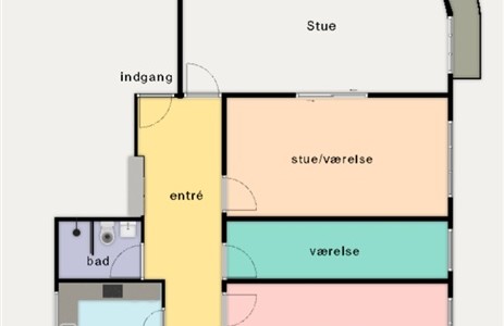 Lejlighed Lejlighed med altan og opvaskemaskine, samt mulighed for etablering af vaskemaskine og tørretumbler.