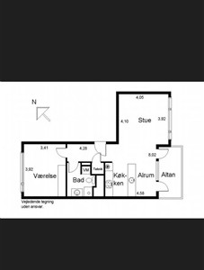 Lejlighed Modern 3-room apartment, 78 m² — south-facing balcony, Ørestad Lejlighed Modern 3-room apartment, 78 m² — south-facing balcony, Ørestad