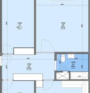 Lejlighed 3 værelses lejlighed på 92 m2 Lejlighed 3 værelses lejlighed på 92 m2
