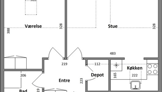 Lejlighed 59 m2 lejlighed på Simonivej Lejlighed 59 m2 lejlighed på Simonivej