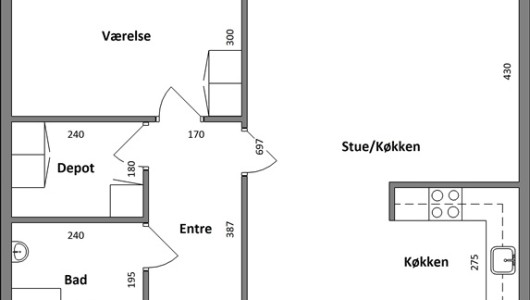 Lejlighed Børglumvej, 75 m2, 2 værelser, 4.954 kr. Lejlighed Børglumvej, 75 m2, 2 værelser, 4.954 kr.