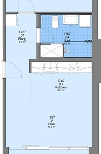 Lejlighed Egelunden, 57 m2, 2 værelser, 4.415 kr. Lejlighed Egelunden, 57 m2, 2 værelser, 4.415 kr.