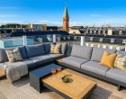 Lejlighed Eksklusiv penthouse på 200 m² til langtidsleje i København – tagterrasse, 2 parkeringspladser og en fantastisk udsigt over byen