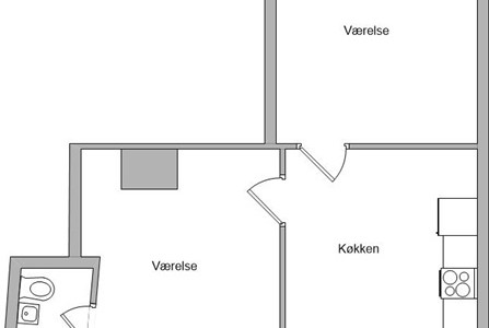 Lejlighed 2 værelses, Skattergade Lejlighed 2 værelses, Skattergade