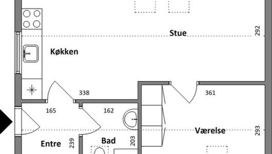 Lejlighed 39 m2 lejlighed på Bøgevænget Lejlighed 39 m2 lejlighed på Bøgevænget