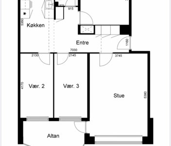 Værelse Fremleje af værelse med adgang til næsten hele lejligheden – 90 m² i Hillerød