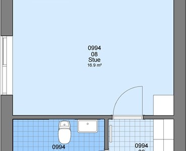 Værelse 1 værelse på 32 m2