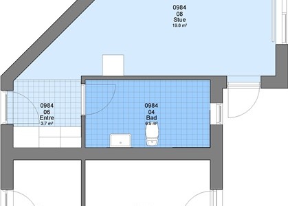 Værelse 1 værelse på 38 m2 Værelse 1 værelse på 38 m2