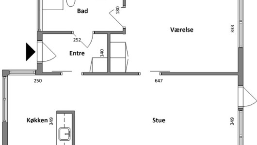 Lejlighed 2 værelses lejlighed på 67 m2 Lejlighed 2 værelses lejlighed på 67 m2
