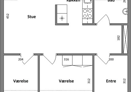 Lejlighed 82 m2 lejlighed på Hovedgaden Lejlighed 82 m2 lejlighed på Hovedgaden