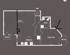 Værelse 12 m2 room in shared apartment with a personal balcony