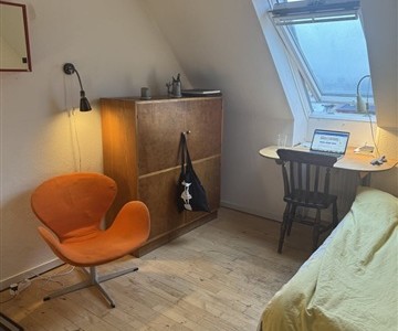 Værelse A charming furnished room available in unique loft apartment Værelse A charming furnished room available in unique loft apartment