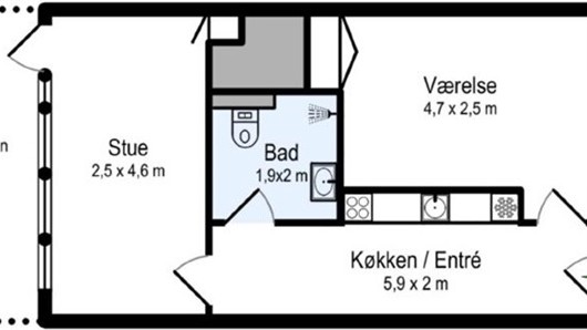 Lejlighed Central 2 værelses Penthouse lejlighed Lejlighed Central 2 værelses Penthouse lejlighed