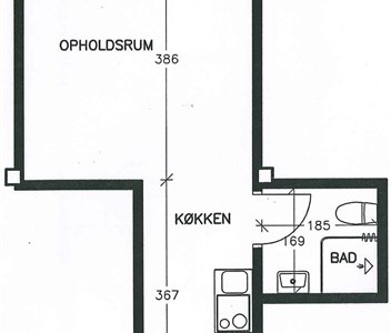 Lejlighed Ungdomsbolig på 34 m2 til 2.461 kr. Lejlighed Ungdomsbolig på 34 m2 til 2.461 kr.