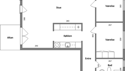 Lejlighed 92 m2 lejlighed på Tøjhushavevej